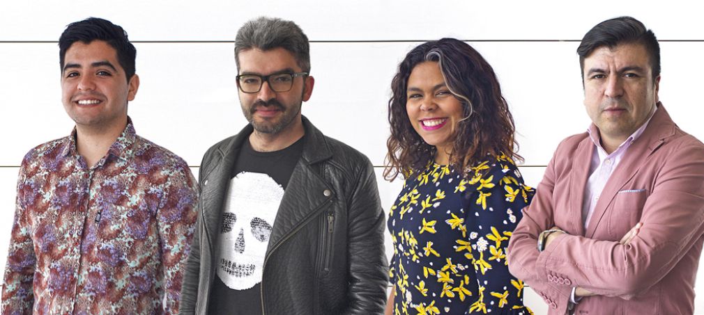 Pedro Antol&iacute;n, Cristi&aacute;n Chavez, Carol Pinheiro y Pancho Gonz&aacute;lez