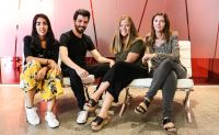  Claudia Aguirre, directora de cuentas, junto a Francisco Gonz&aacute;lez, Javiera Romero y Carolina Dennin