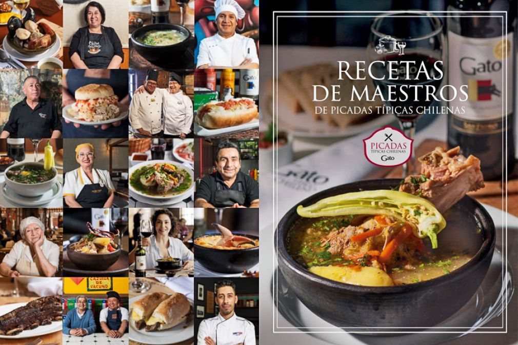 El libro de Gato con recetas de picadas t&iacute;picas chilenas