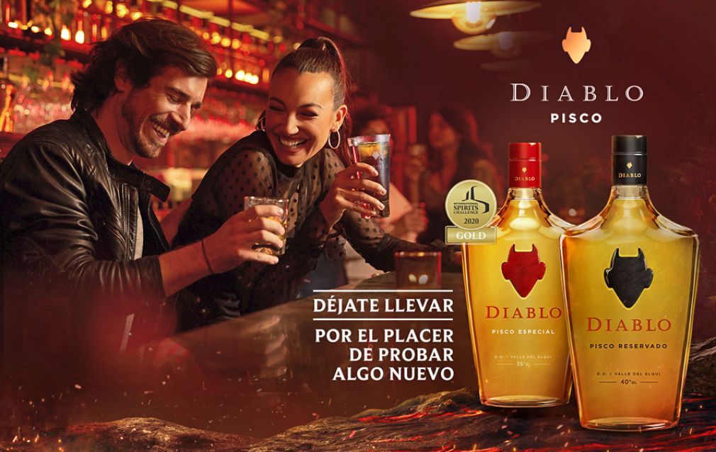 Campaña que refuerza la oferta de Pisco Diablo