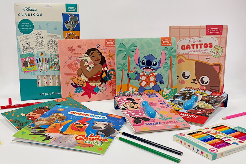 Colección Mundo Disney de Artel en vacaciones y Día del Niño