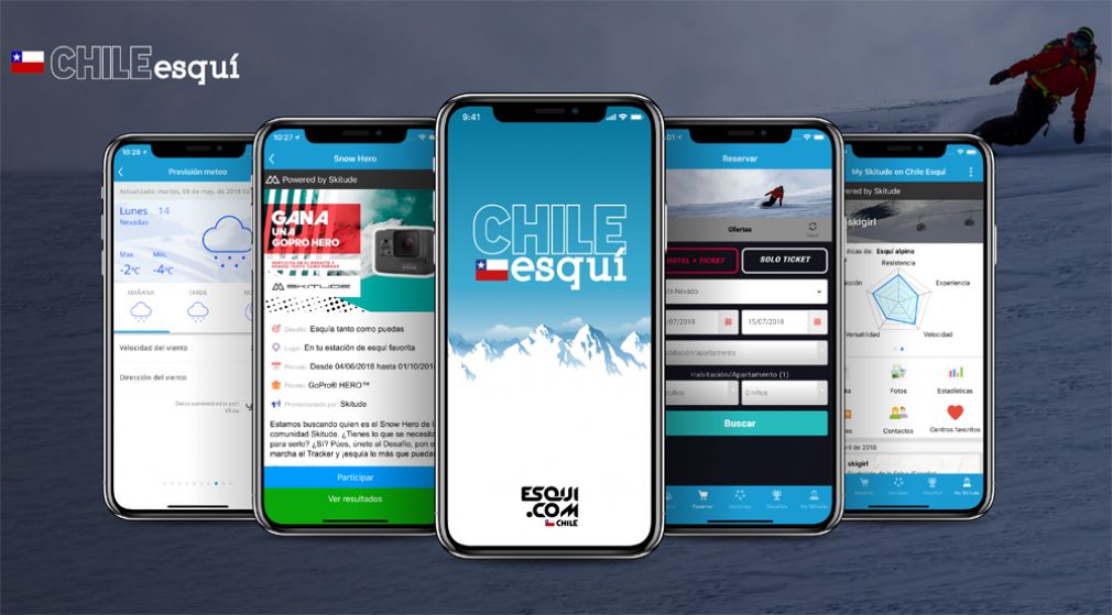 Nueva versi&oacute;n de App Chile Esqu&iacute; estrena novedades