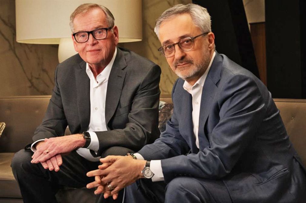 John Wren, de Omnicom, y Philippe Krakowsky, de Interpublic