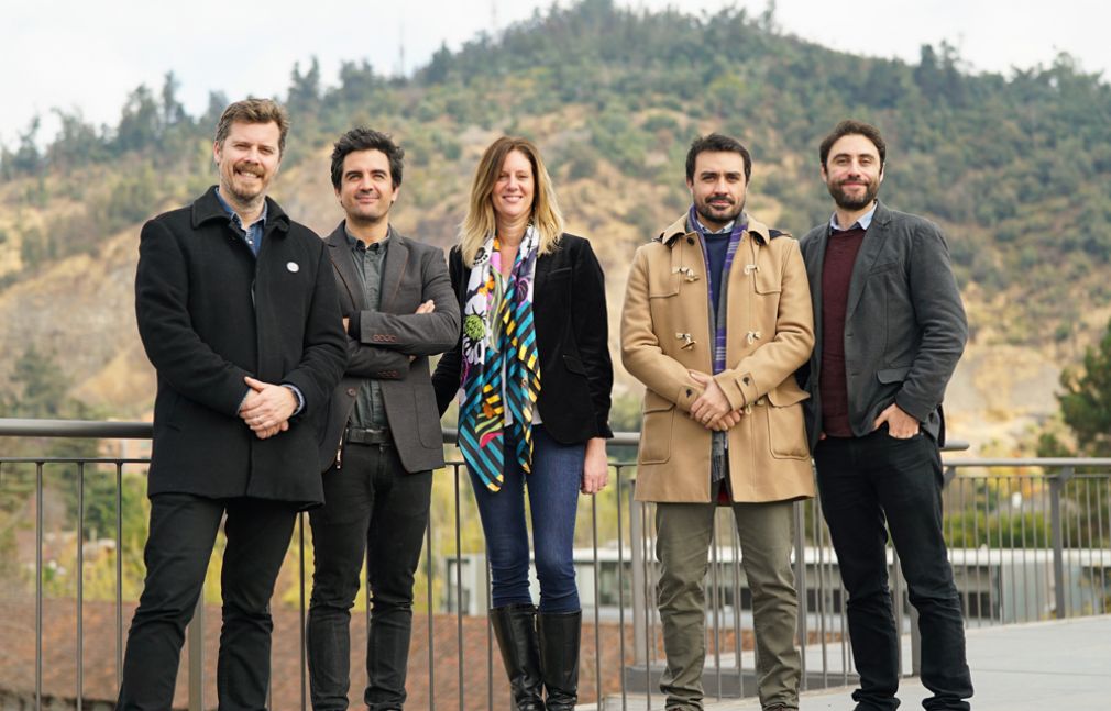 Roberto Concha, Agustín Quiroga, Carolina Altschwager, Dan Weitzman y Sebastián Correa