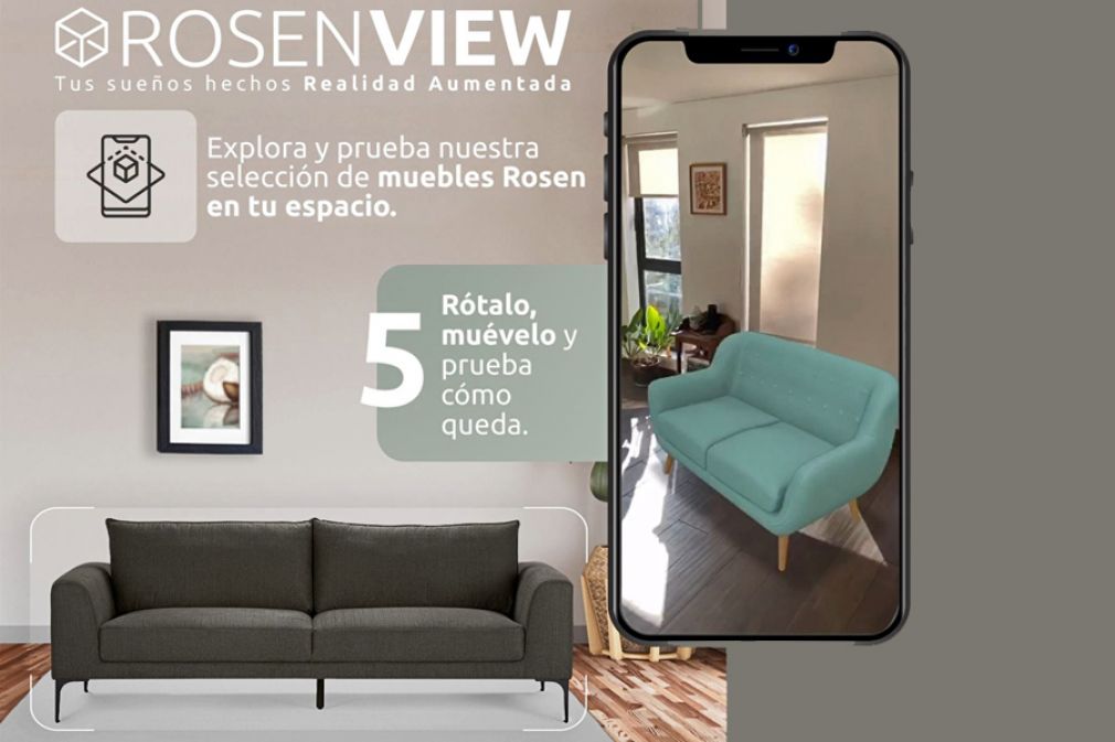 Experiencia ecommerce de Rosen con realidad aumentada