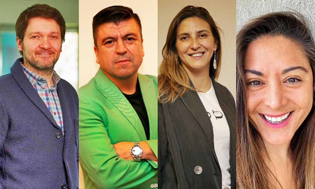 Le&oacute;nidas Rojas, Pancho Gonz&aacute;lez, Mar&iacute;a Jos&eacute; Espinoza y Ver&oacute;nica Rodr&iacute;guez