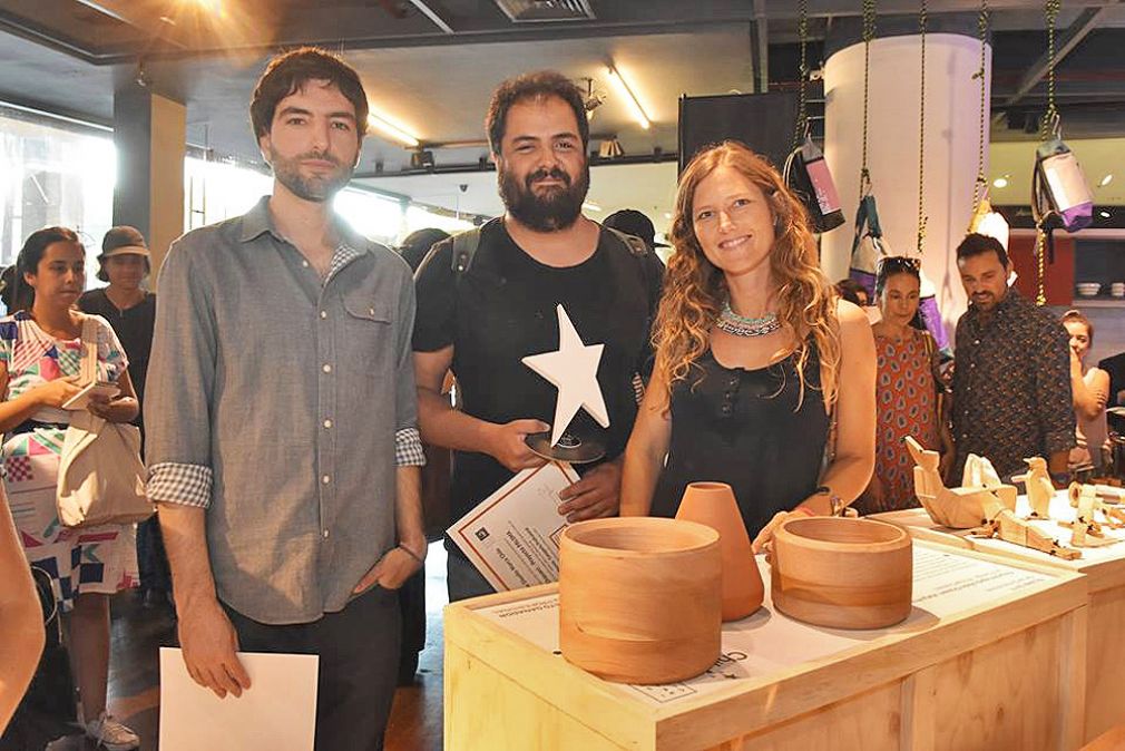 Felipe Arriagada, Pedro Ch&aacute;varri y Katja Krause
