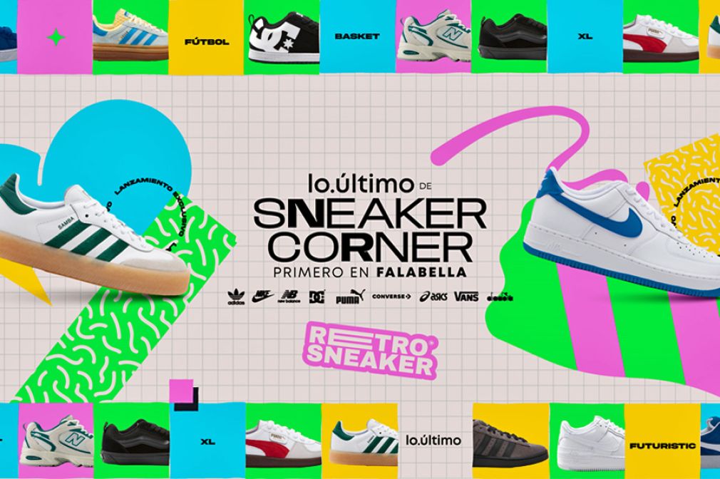 Iniciativa de Falabella revive tendencias retro de zapatillas