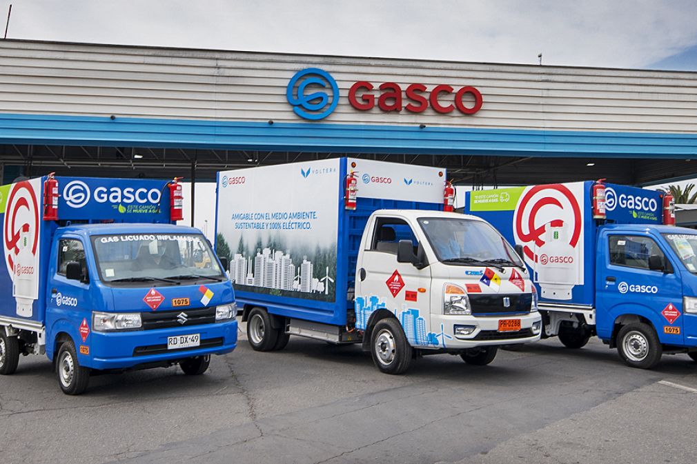 Gasco suma cami&oacute;n el&eacute;ctrico a flota de bajas emisiones