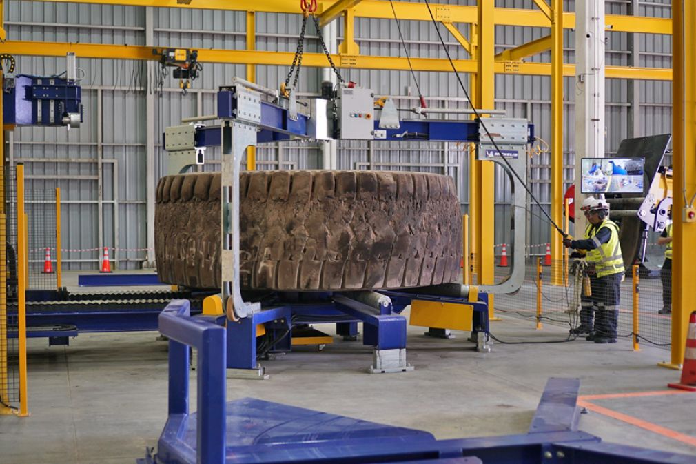 Planta de reciclaje de neum&aacute;ticos mineros en Antofagasta