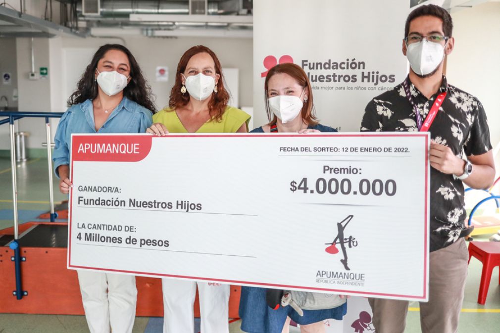 Cliente de Apumanque comparte premio con fundación