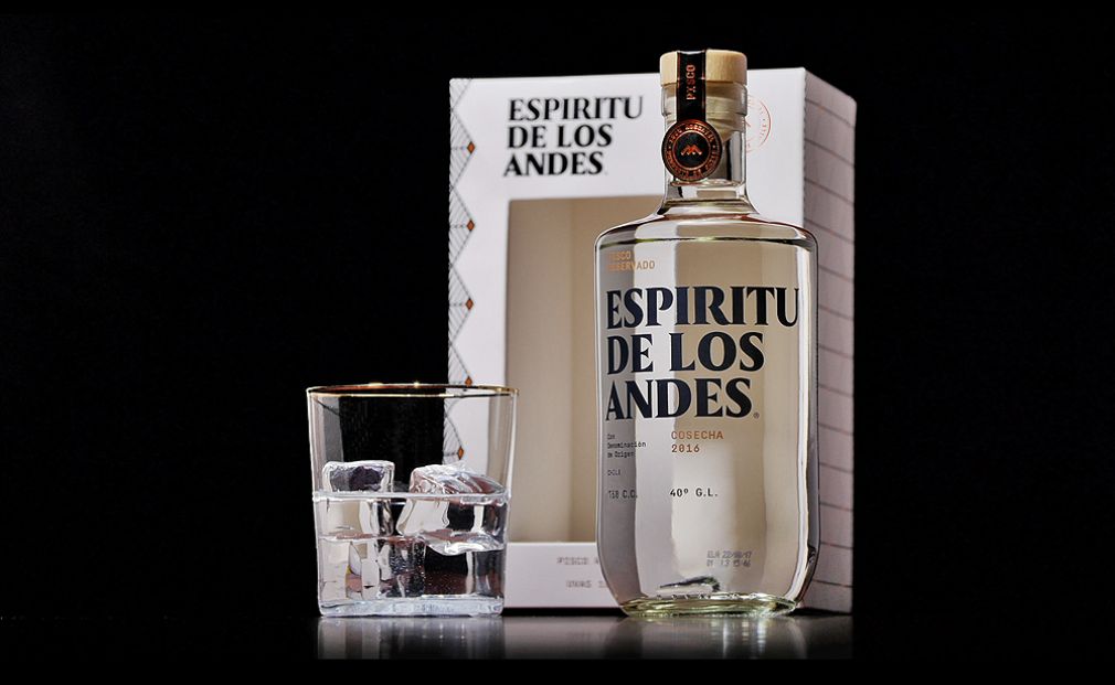 Espíritu de Los Andes, pisco súper premium