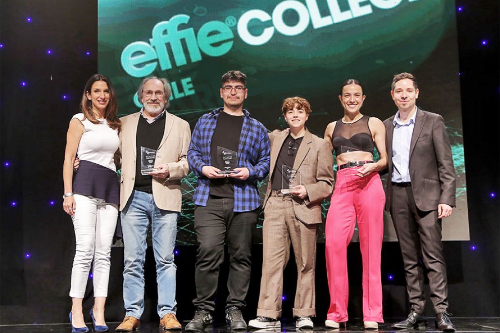 Equipo de Uniacc ganador de la categor&iacute;a Banco de Chile en Effie College
